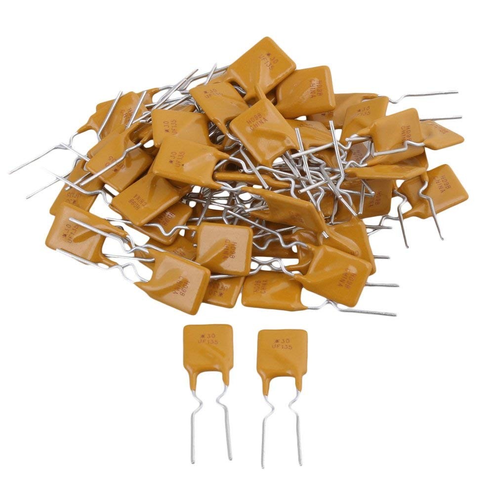 PolySwitch self Resettable Fuse PPTC RUEF 30V 0.9A 1.1A 1.35A 1.6A 1.85A 2A 2.5A 3A 4A 5A 6A 7A 8A 9