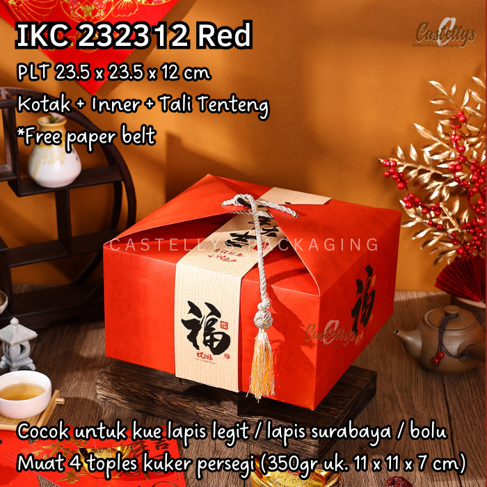 

IKC232312 Kotak Box Imlek Kue Nastar Lapis Cake Bolu Hampers Imlek