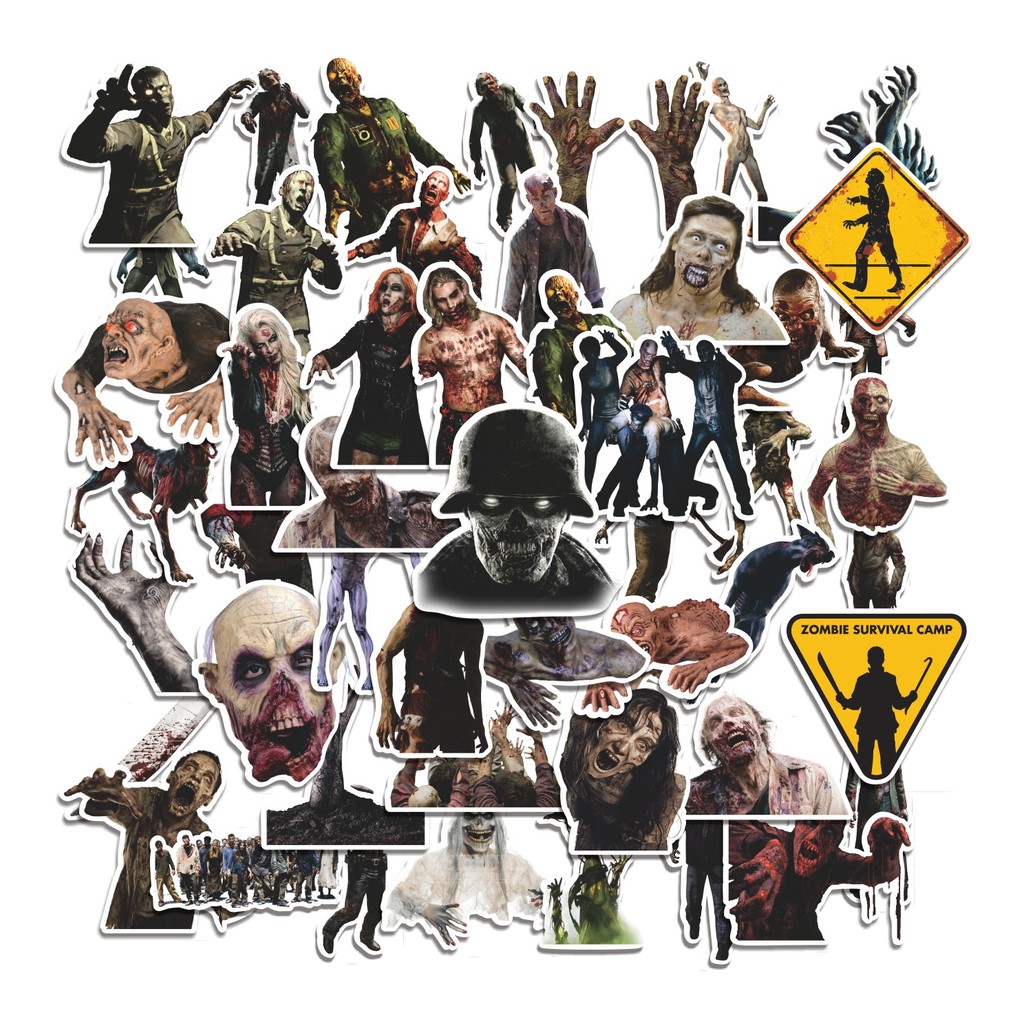 

COD 50 Pcs Stiker Zombies Lucu Anti Air Untuk Dekorasi Notebook Sepeda Skateboard Handphone