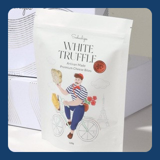 

White Truffle Cheese Bites 150g - healthy snack by Sodachips (no MSG)