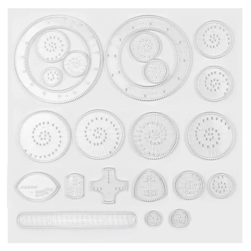 

Multi-function Geometric Ruler Drawing Painting Spirograph Tools Kit for Children Educational Coloring Spiral Gears Drafting Toy