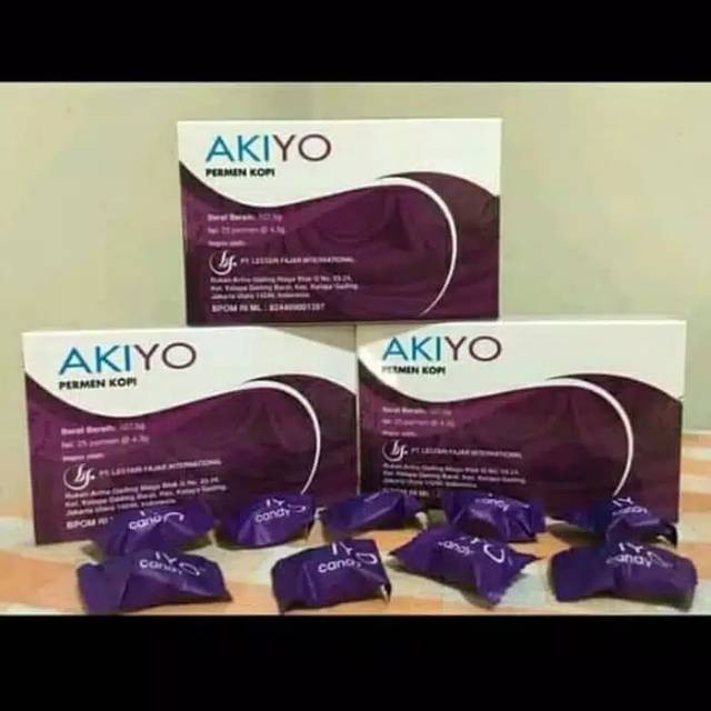 

[PALING LAKU]Asli Permen coffe gingseng Akio akiyo Asli mantap