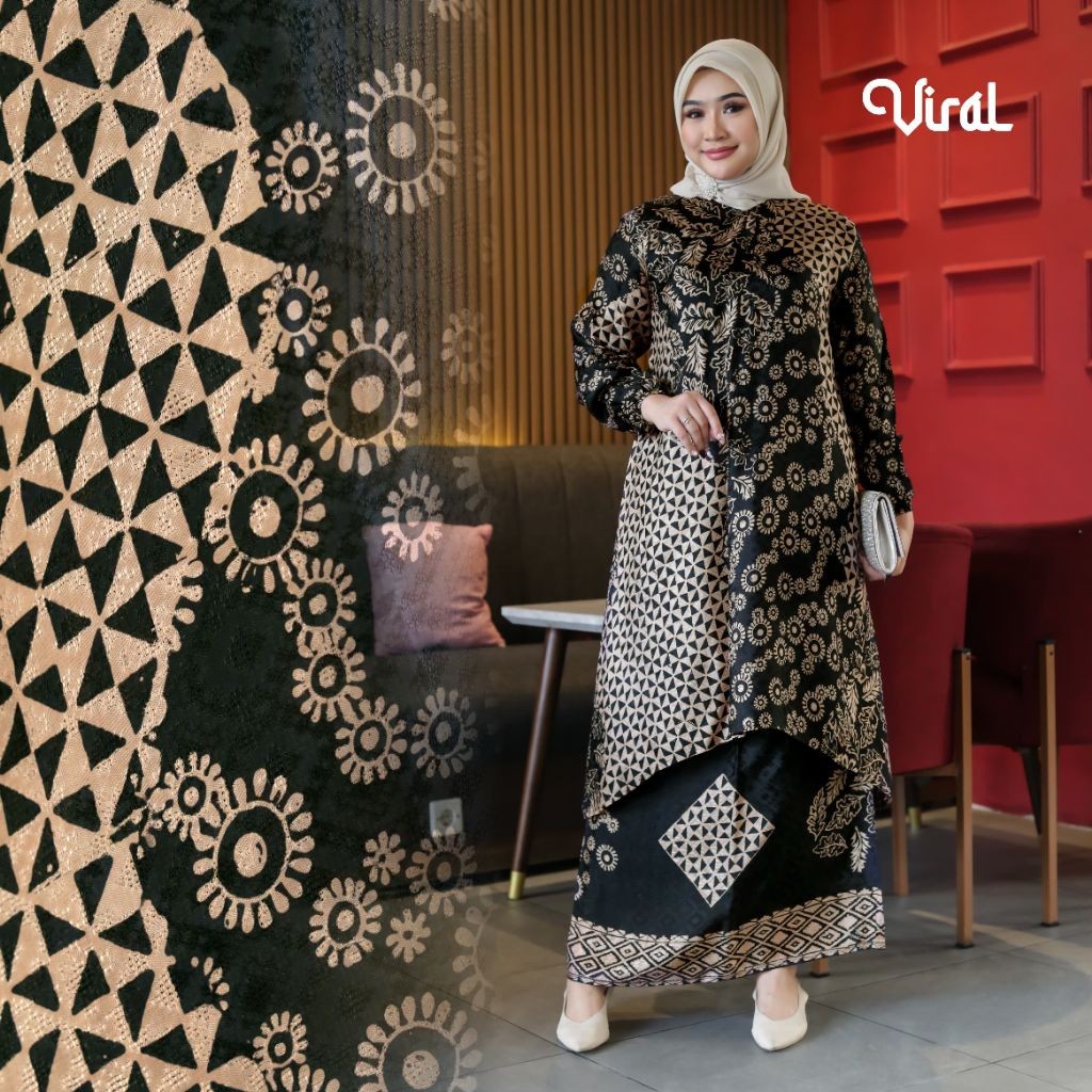 OUTFITKU - Baju kondangan wanita kekinian Gamis kondangan simple elegan Baju kondangan Tunik wanita 