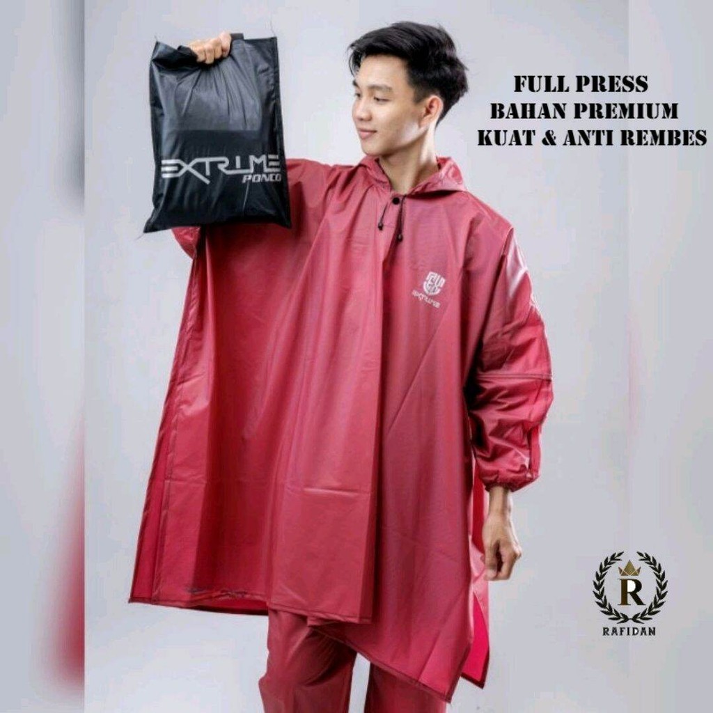 EXTRIME PONCO atau Jas Hujan WATERPROOF Kelelawar Setelan Baju dan Celana  Jas Hujan Extrime Bahan K