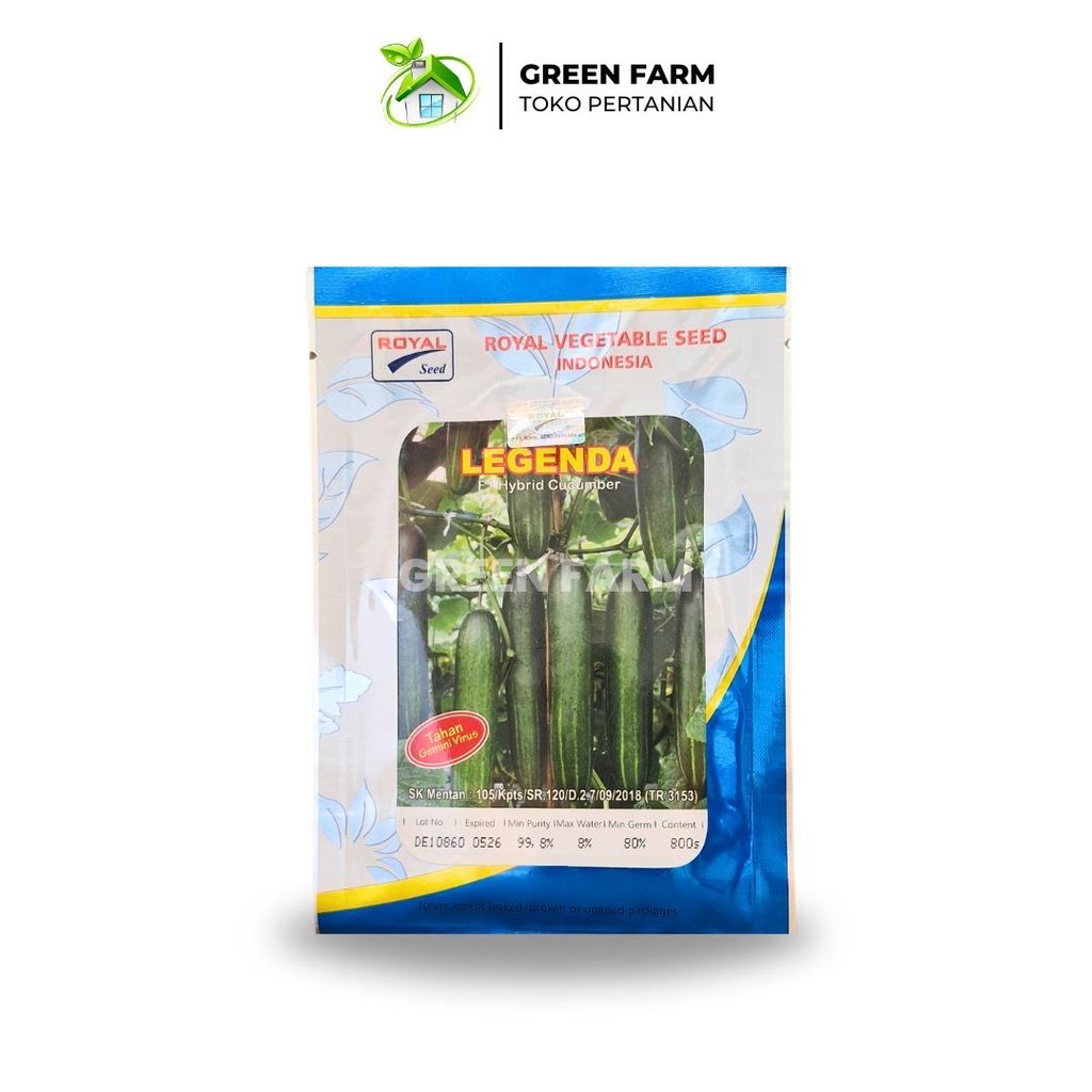 benih timun hijau hibrida LEGENDA F1 LIBERTY