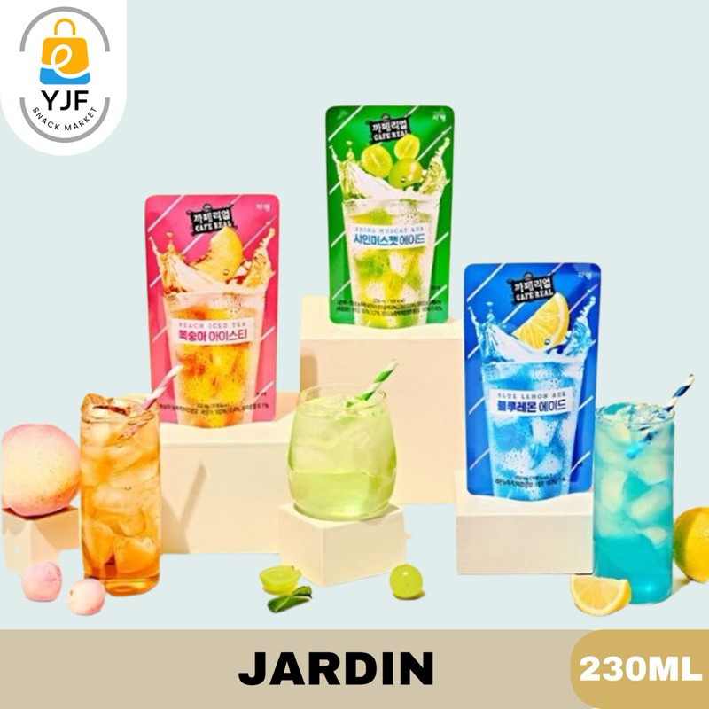

Jardin Iced Tea / Minuman Teh Korea Pouch / Iced Peach Tea / Grape Muscat / Blue Lemonade - 230ml