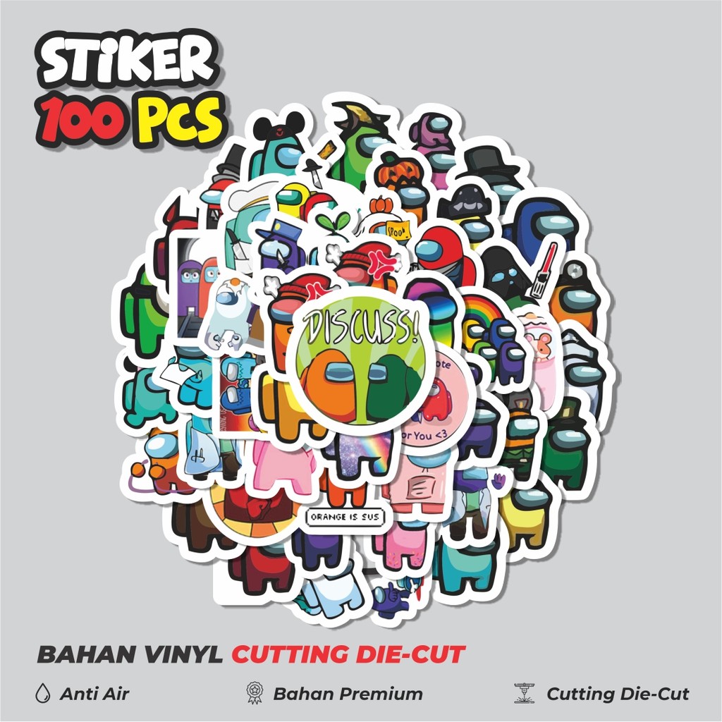 

Terbaru! 50 pcs Stiker Karakter Game Among Us Dekorasi Lucu Kreatif untuk Notebook, Skateboard, HP