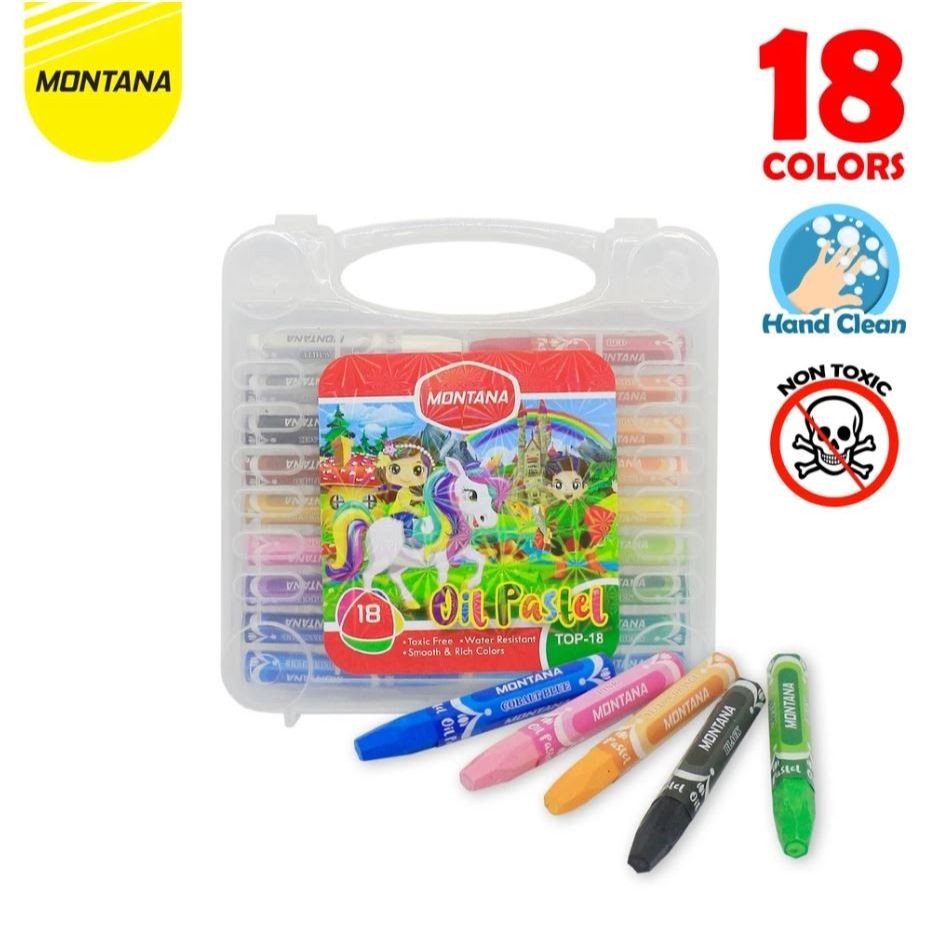 

Oil Pastel / Krayon Minyak MONTANA TOP18B / 18 Warna / Colors NEW