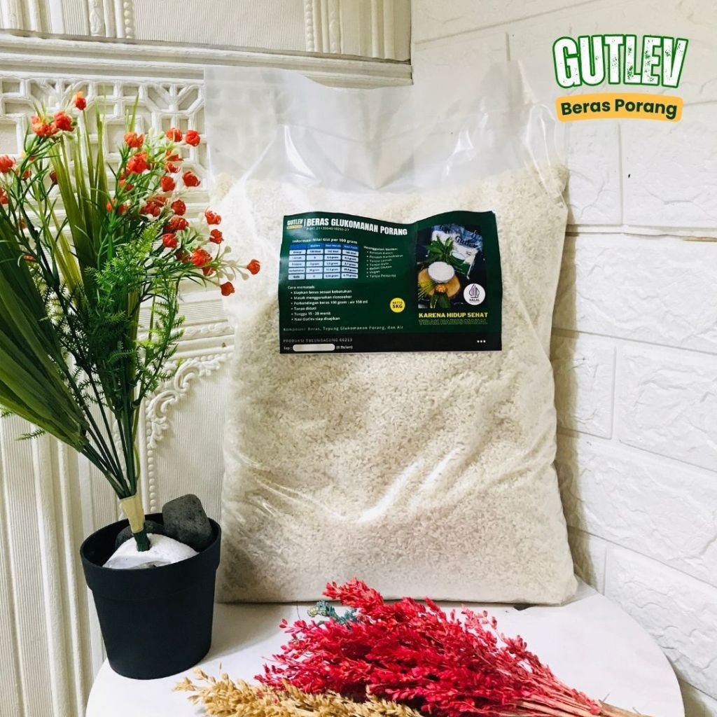 

BPOM*5KG BERAS PORANG GUTLEVl 0GULA 0 LEMAK