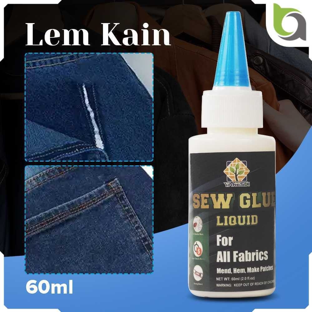 

YAHESDI Cairan Liquid Lem Perekat Kain Kulit Sew Glue 60ml - VS255