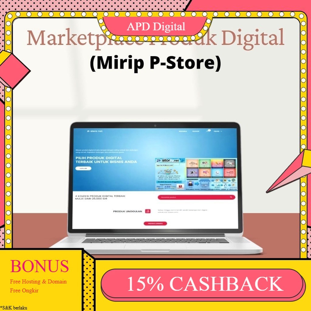 Source Code Web Marketplace Produk Digital Multi Seller APD