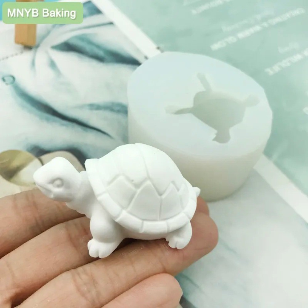 

Soft Chocolate Silicone Mold Cute 3D Turtle Modeling Cake Decoration Jelly Ice Mould Resin Art Gypsum Clay DIY Toy