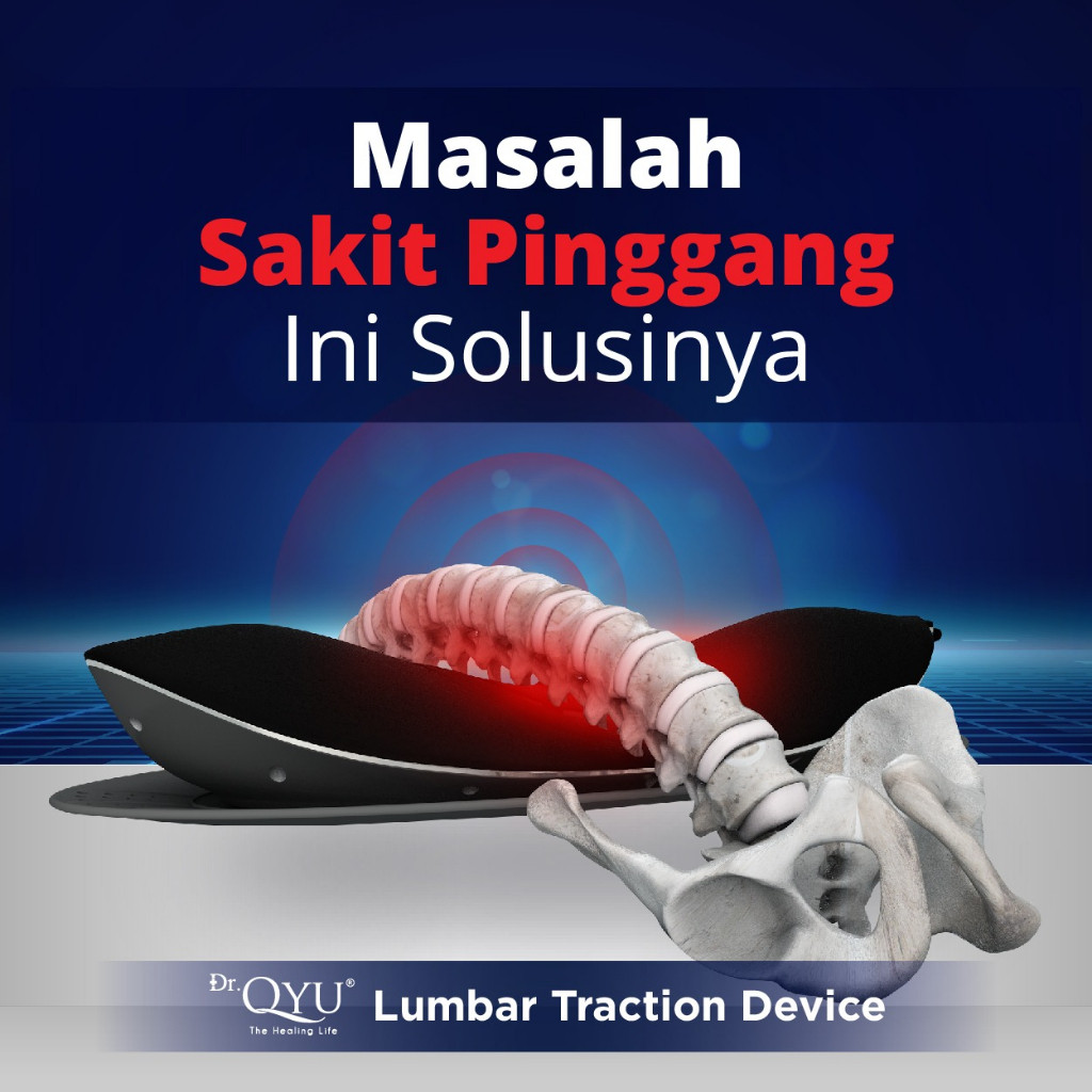 DR. QYU LUMBAR TRACTION DEVICE GOGOMALL - TERAPI MENGATASI SYARAF TERJEPIT