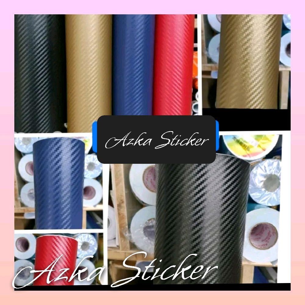 Skotlet karbon stiker skotlet motor carbon 3 d hitam stiker sticker carbon gold 3d carbon biru  carb