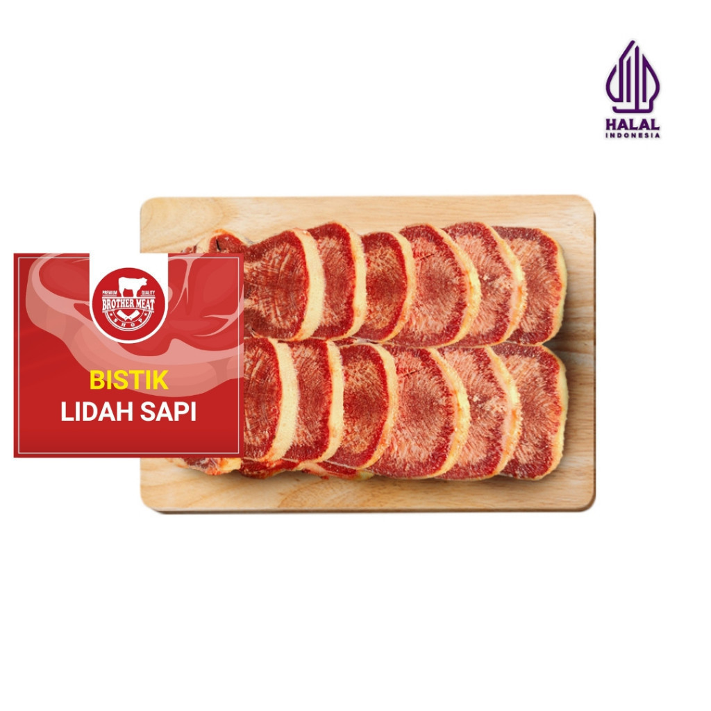 

Bistik Lidah Sapi 500gr Frozen - Brothermeatshop
