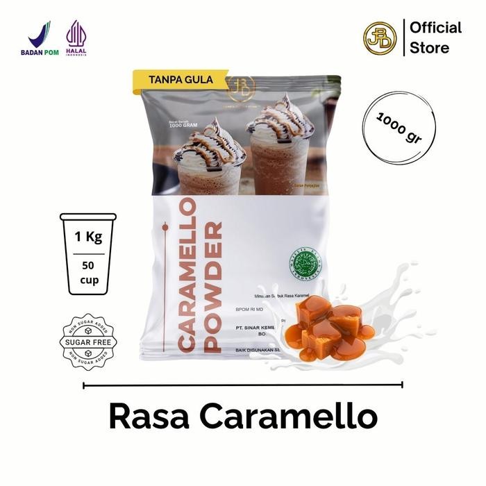 

[[Promo]] Bubuk minuman Premium Rasa Caramello 1Kg || Jakarta Bubble Drink Powder || Cream Cheese Coklat Susu - Coffee