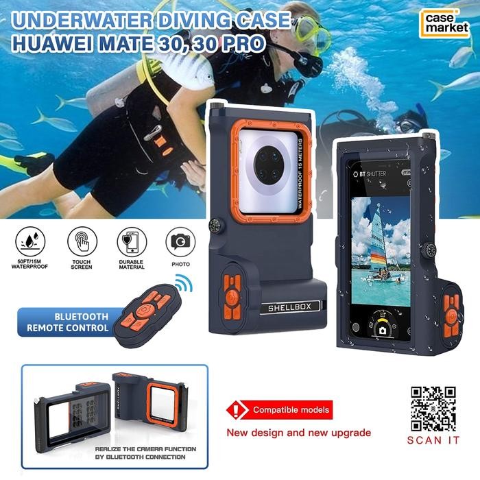 Code Huawei Mate 30 / Pro Waterproof Case Remote Kamera Diving Casing Gen 3
