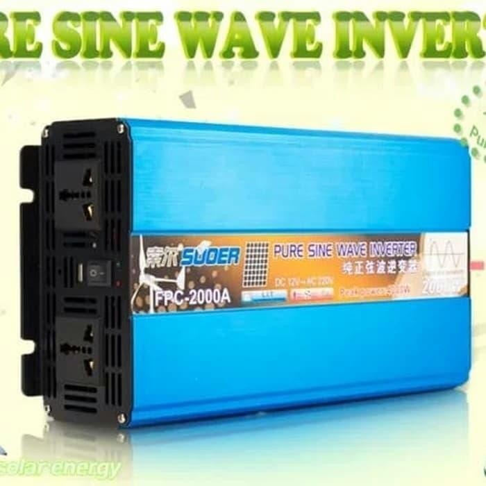 Suoer PSW Inverter Sinus Murni 2000Watt 12Volt Fpc 2000.