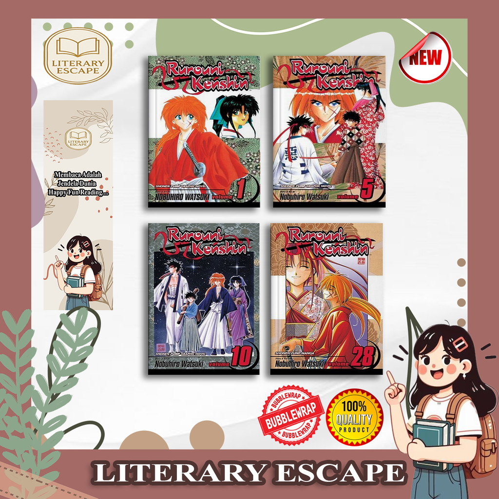 Komik Rurouni Kenshin by Nobuhiro Watsuki Vol 1-28 (English)