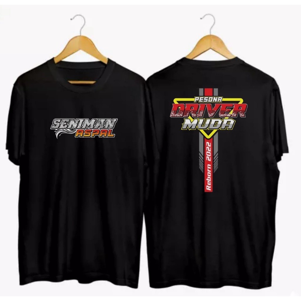 Kaos Seniman Aspal / Baju  Pesona Driver Muda / Kaos Kata - Kata