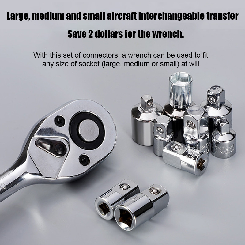 Apligod Hexagonal Socket Adapter Electric Wrench Socket Adapter Variable Diameter Joint COD