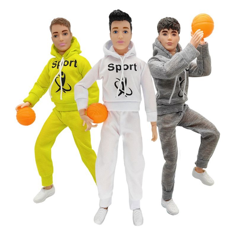 Fashion Doll Sport Outfit Kawaii 6 Items Accessories 30cm Kids Toys Pretend Play Kits For Barbie DIY