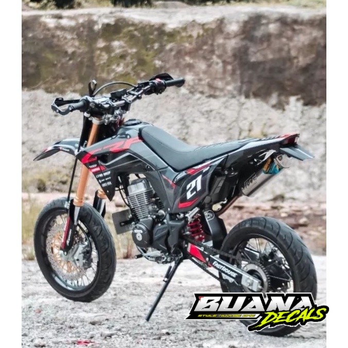 Decal stiker CRF150L/CRF 250/ decal crf hitam full body