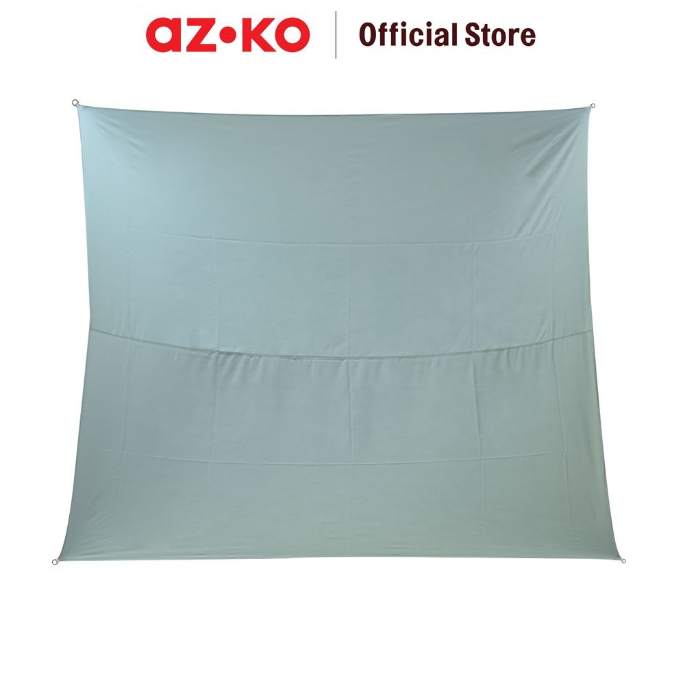 AZKO Soleil 5 mtr Kanopi Taman Square - Abu-Abu Muda Canopy Atap Teras Dekorasi Taman Garden Decorat