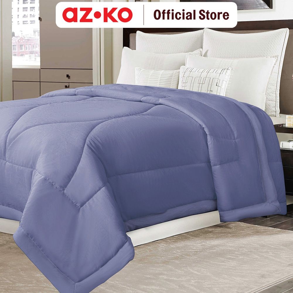 AZKO Sleeplite 150x200 cm Selimut Microfiber Summer Solid - Ungu Violet Blanket  Kain Penghangat Tub