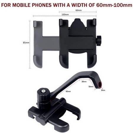 Holder C2/C1 besi full aluminium holder sepeda motor holder hp besi alumunium