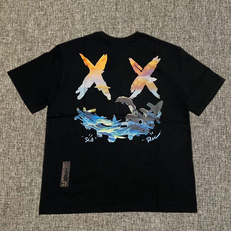 Kaos Oversize Ricky Is Clown Dolphin Tee Black Original / RickyisClown