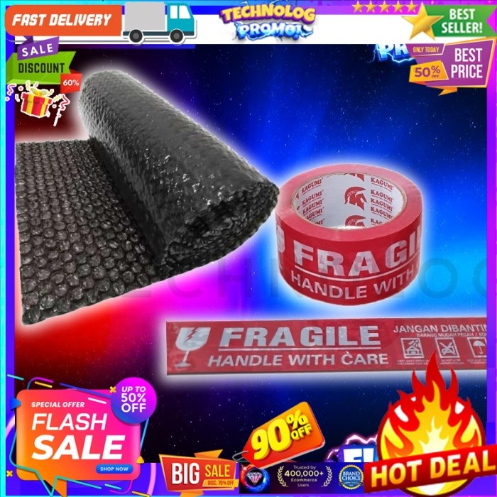 

SUPER TEBAL Extra Packing Bubblewarp +solasi +Fragile PAKET AMAN
