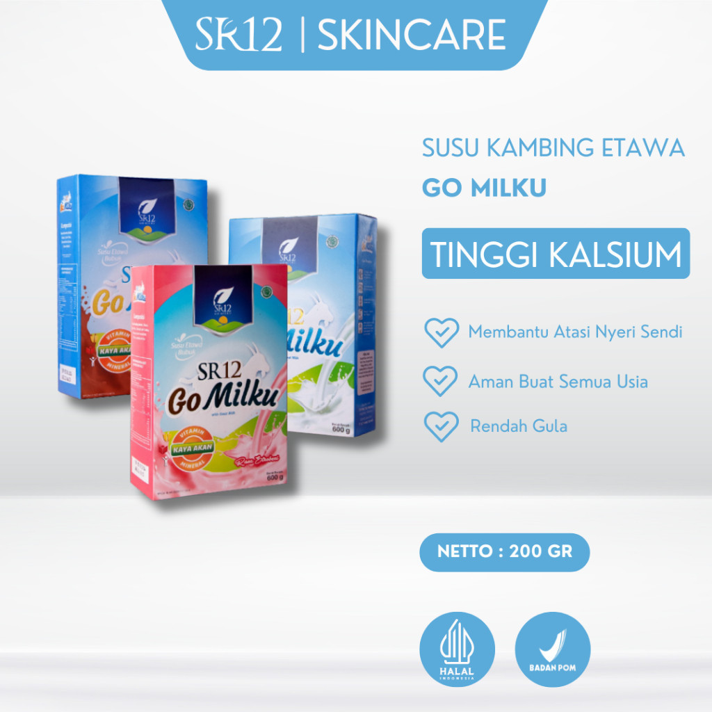 

SR12 GOMILKU 200gr Susu Kambing Etawa GO MILKU Susu Sehat Aman Untuk Ibu Hamil Dan Menyusui S100 Gita Store