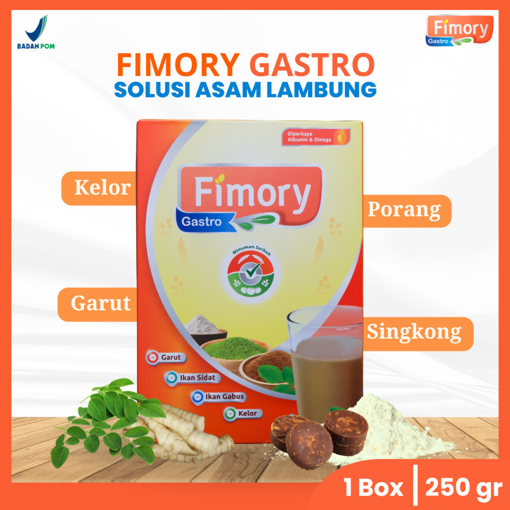 

Fimory Gastro - Minuman Nutrasetikal Umbi Garut Ampuh Atasi Asam Lambung, Maag, Gerd | Sudah BPOM