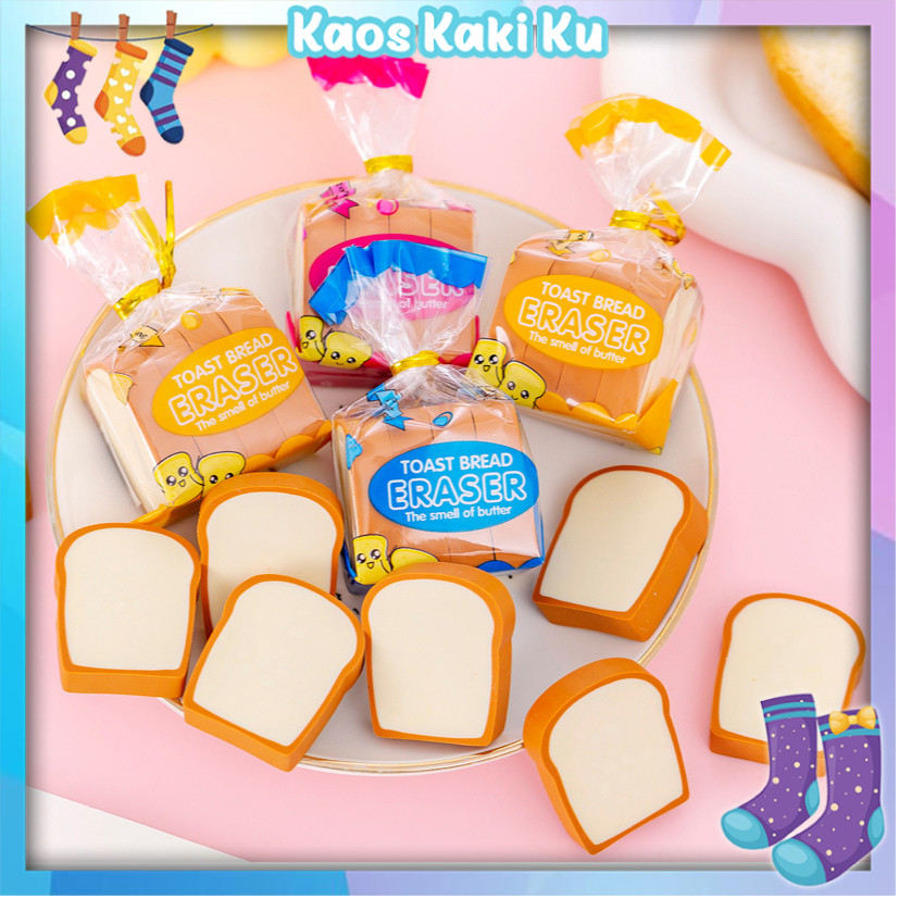 

Penghapus Pensil Import Karakter Roti Toast Bread Eraser 843