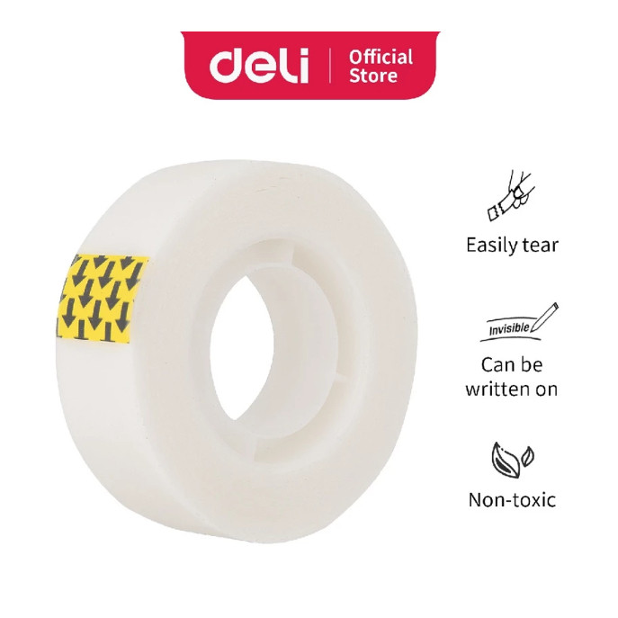 

BOBOMARTS Deli Invisible Tape Solatip Kecil Isolasi Bening Transparan Bisa Ditulis EA30110