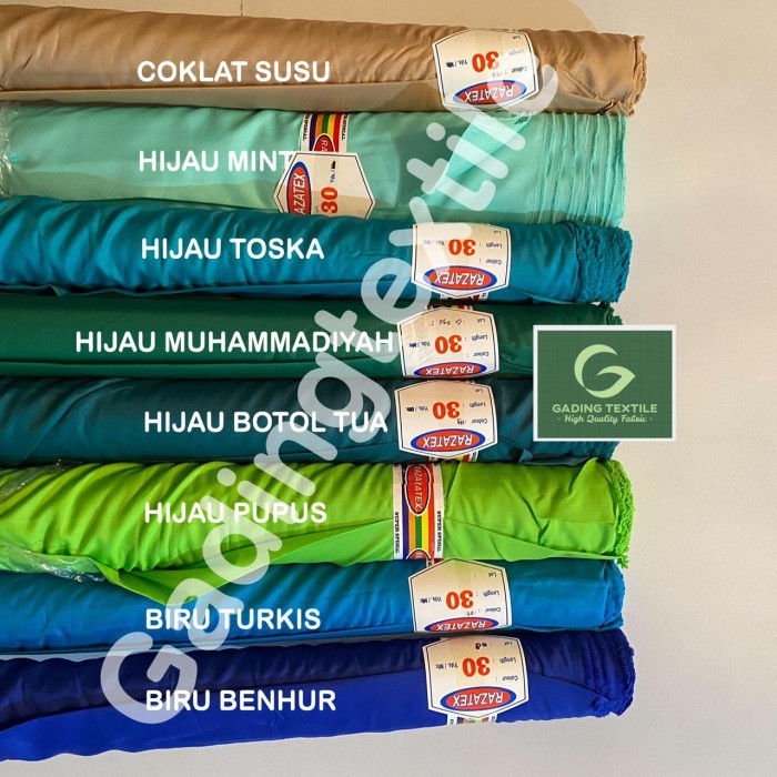 ✨NEW✨ -Kain furing Asahi APL RAZATEX per roll bahan lapisan baju brukat craft - abu muda, 1 ROLL=27 