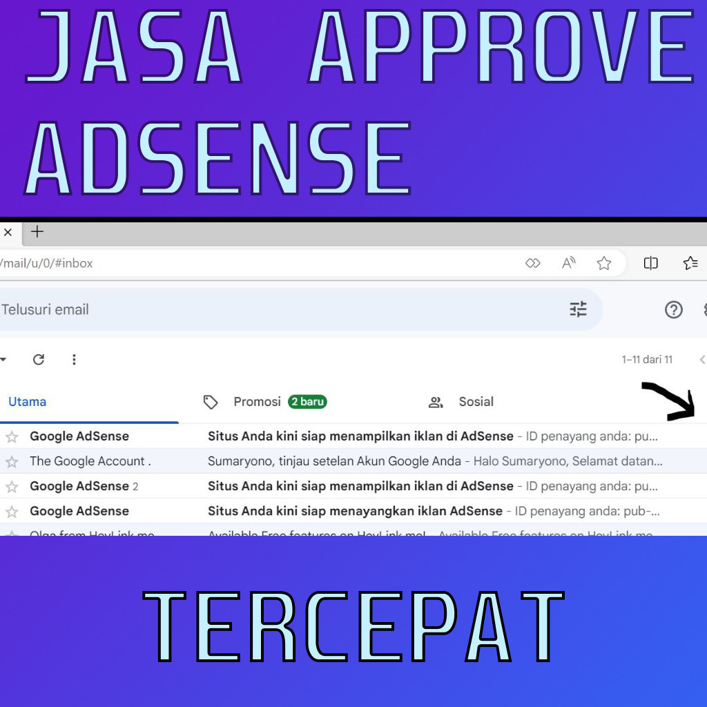 JASA APPROVE ADSENSE WEBSITE CEPAT BERGARANSI