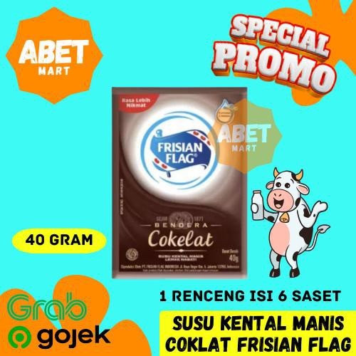 

Susu Kental Manis Frisian Flag Cokelat 38gr 1 Renceng isi 6 Pcs - Coklat 38 Gr Bendera Saset Pak Dus SKM