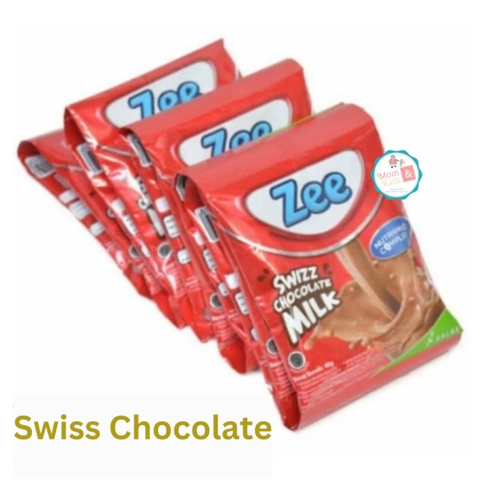 

Zee Susu Bubuk Coklat Vanila Sachet Renceng (10pcs x 40gr) - Swizz Chocolate