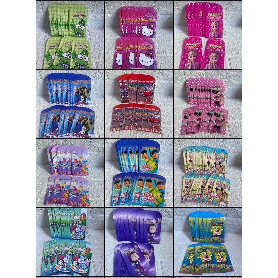 

Ampau 2025/ amplop lebaran karakter ATM 50 lembar - KARTUN MIX