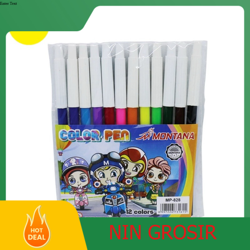

Montana Spidol 12 Warna / Color Marker Montana / MP-828