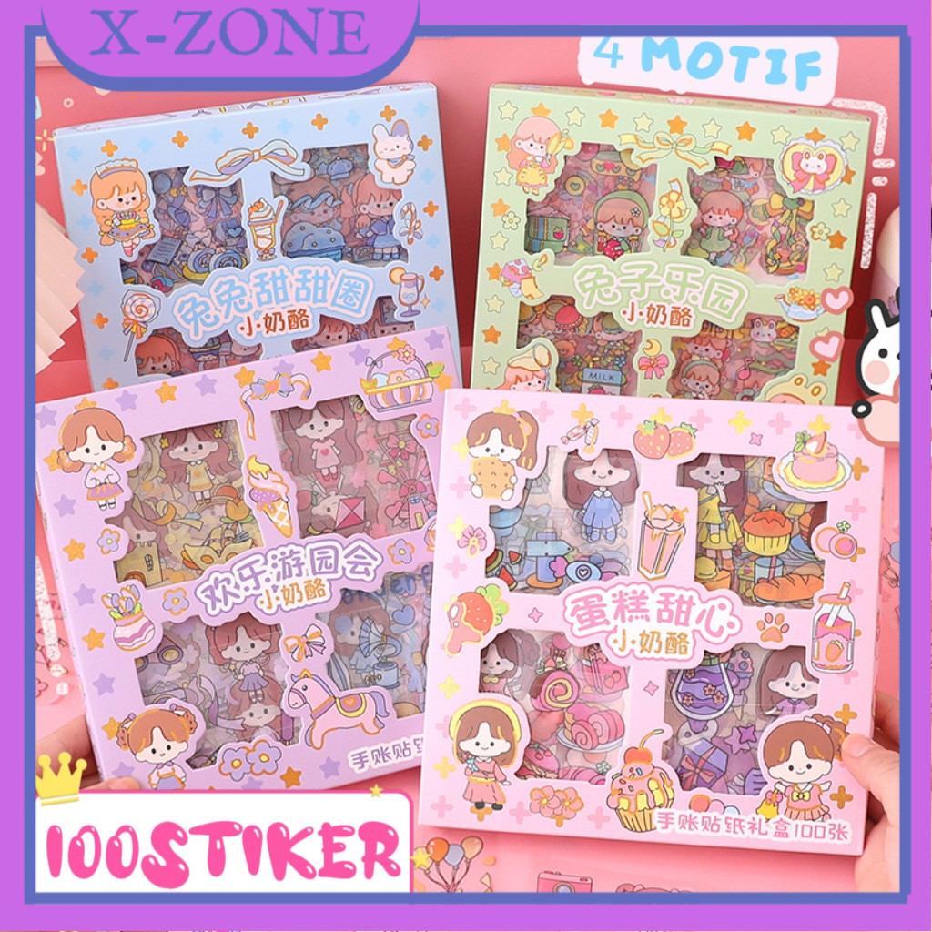 

XZONE Sticker Momo Sticker Waterproof Dapat Box isi 100 Lembar Stiker Lucu Bisa COD