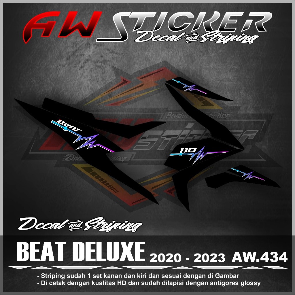 Striping Beat Deluxe 2020 2021 2022 2023 Striping Variasi Beat Deluxe street terbaru