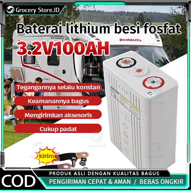 3.2V 200Ah Elektrik Baterai Lithium LIFEPO4 Baterai Lithium fosfat 3.2V 200AH 100AH 60AH