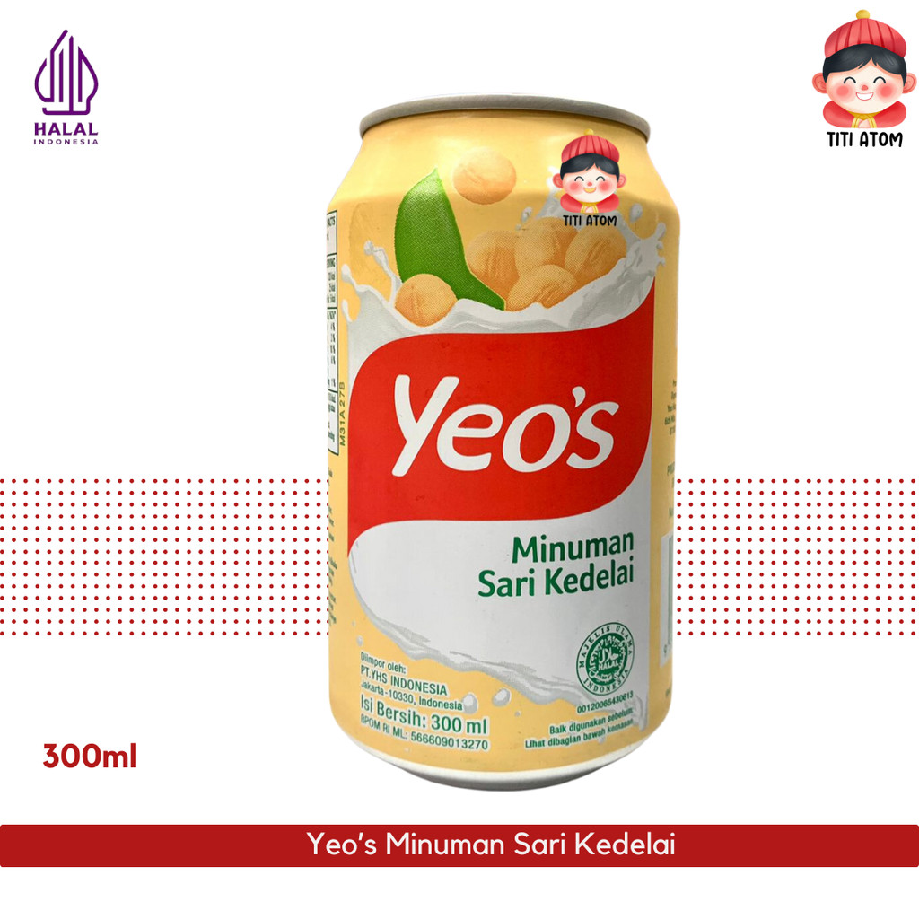 

Yeos Soya Drink Minuman Sari Kedelai Kaleng 300ml