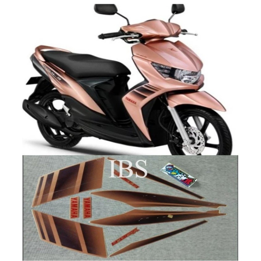 STRIPING MIO SOUL GT CREAM 2011 2012 STIKER ORI YAMAHA POLET