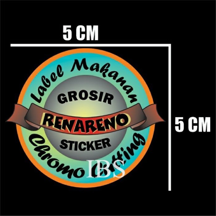 STIKER LABEL BRAND MAKANAN LOGO DESIGN BEBAS POLET POLET