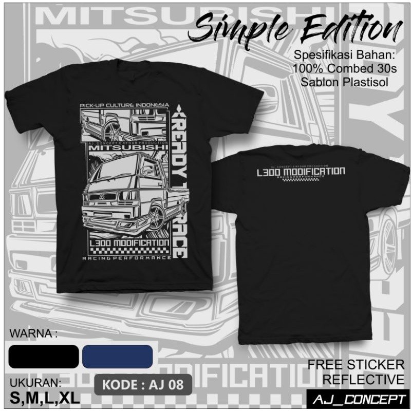 AJ 08 Kaos elsa kaos truk kaos L300 elsa mania