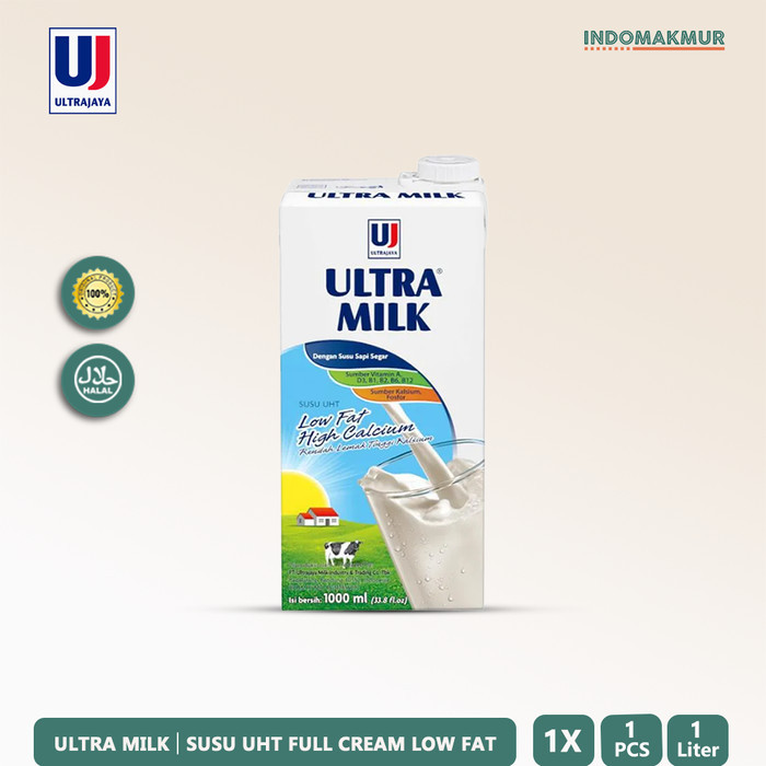 

IDM - Ultra Milk Susu UHT Low Fat Plain